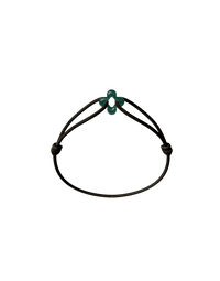 Mini Green Clover Cord Bracelet