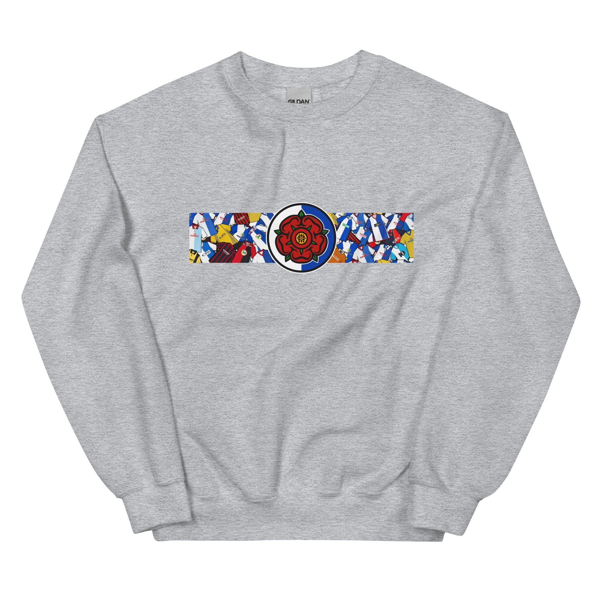Blackburn Lancashire Rose Retro Football Unisex Sweatshirt