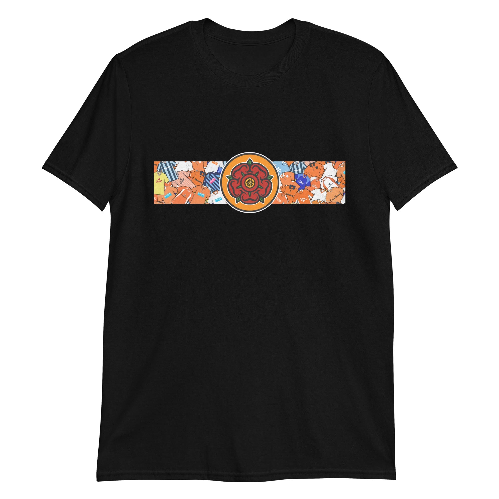 Blackpool Lancashire Rose Retro Football Unisex T-Shirt