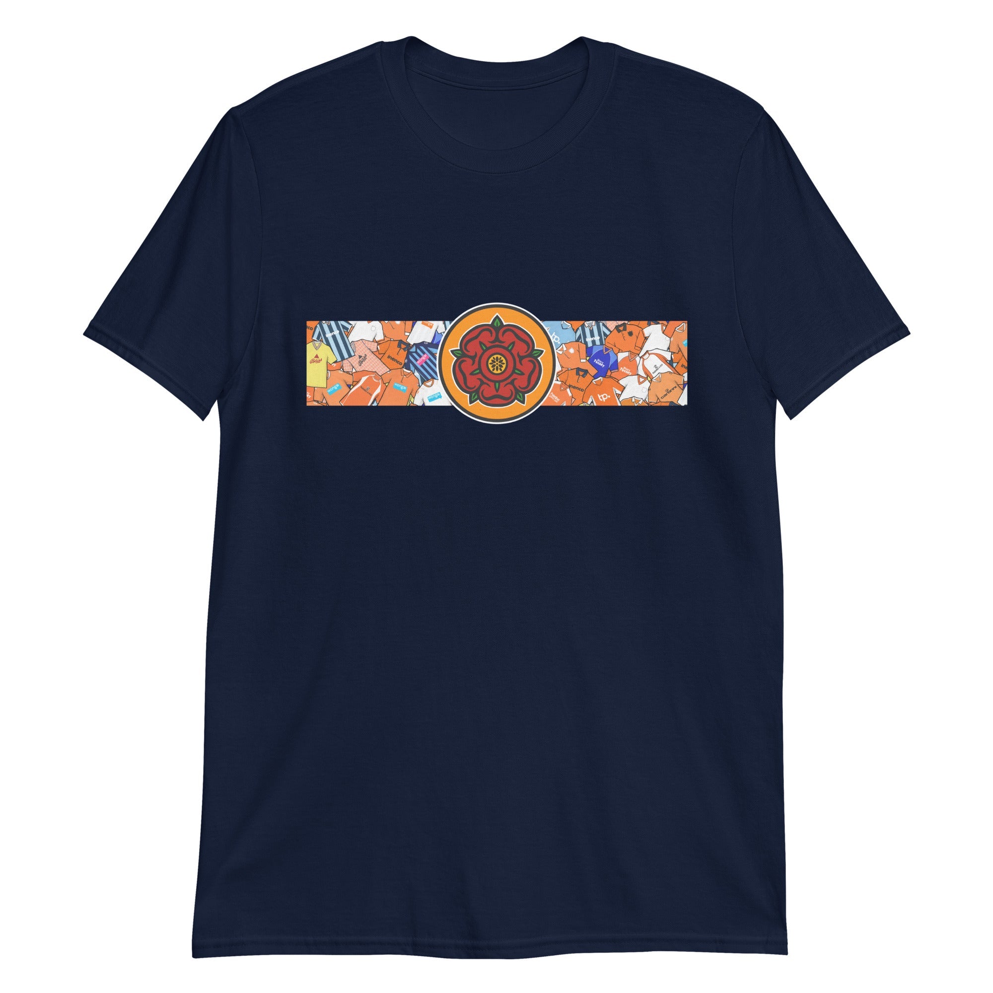 Blackpool Lancashire Rose Retro Football Unisex T-Shirt