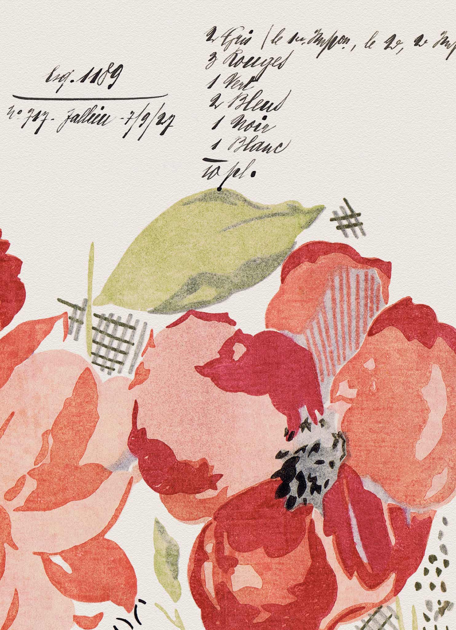 No.044 - Bloomsbury Blooms  - Vintage Archive Poster Prints