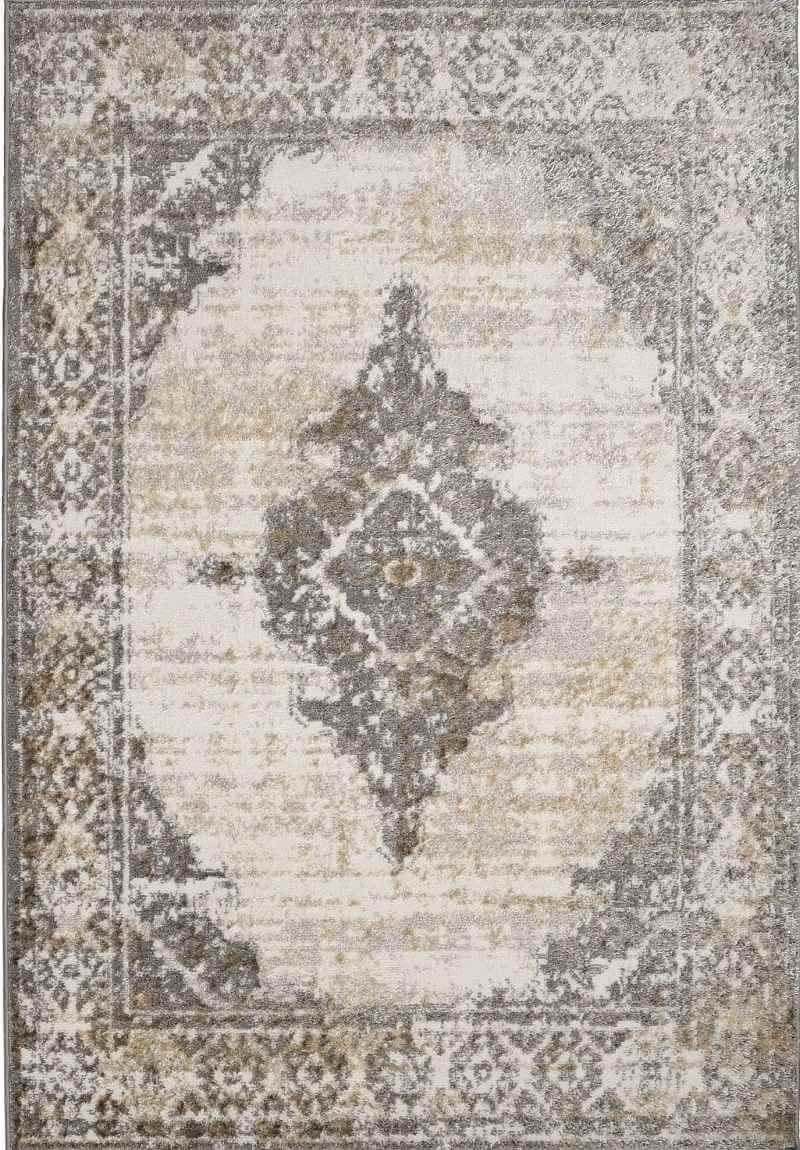 Cadiz Vintage-Inspired Natural Polyester Rug for Timeless Home Style