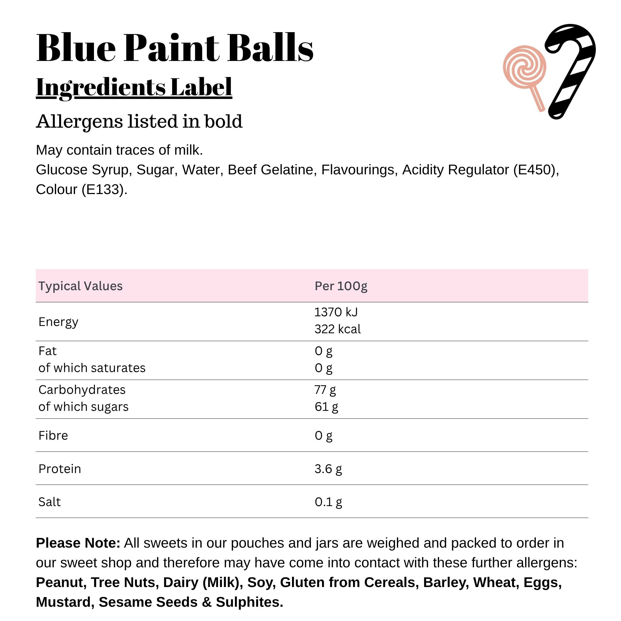 Blue Paint Balls