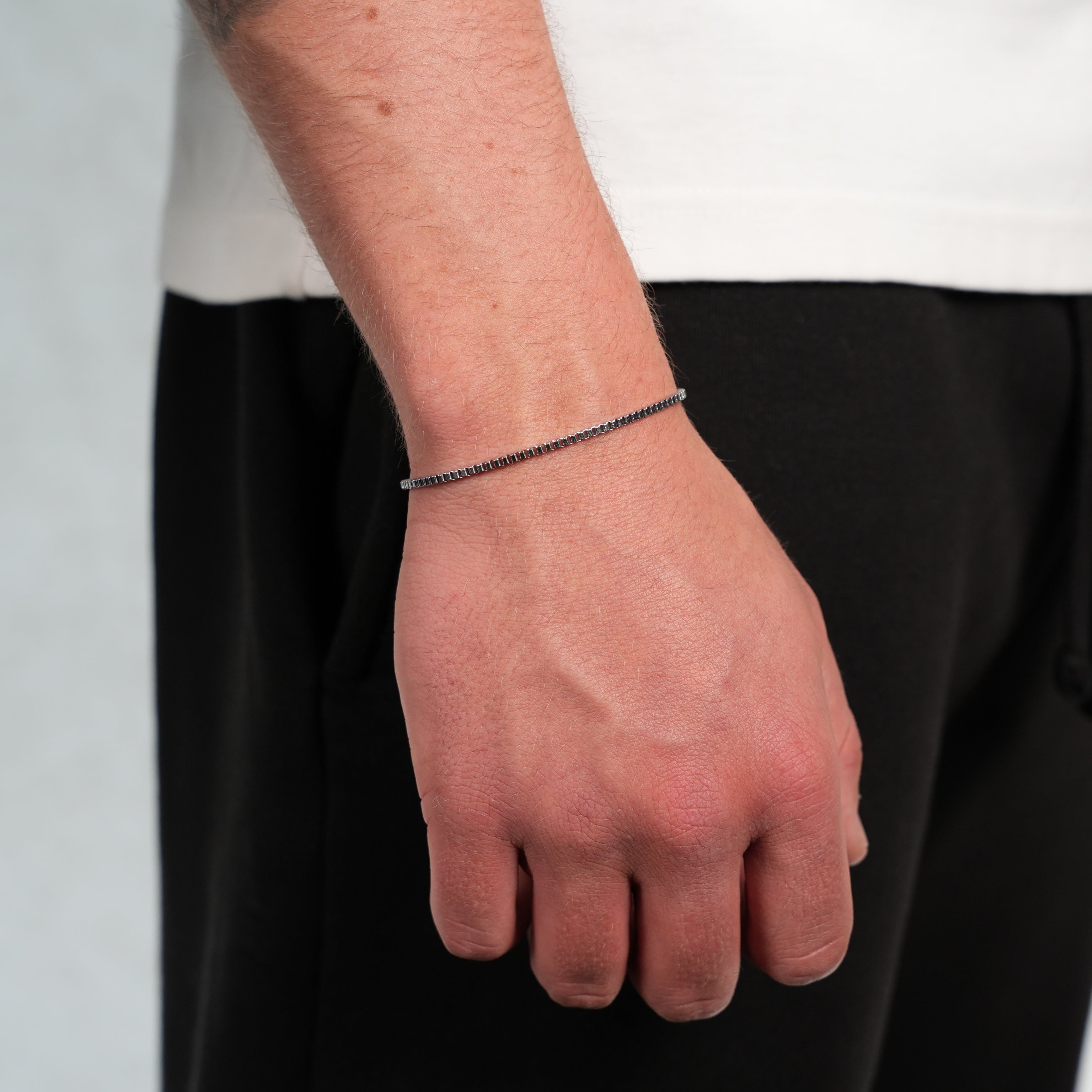 Box Bracelet (Silver) 3mm