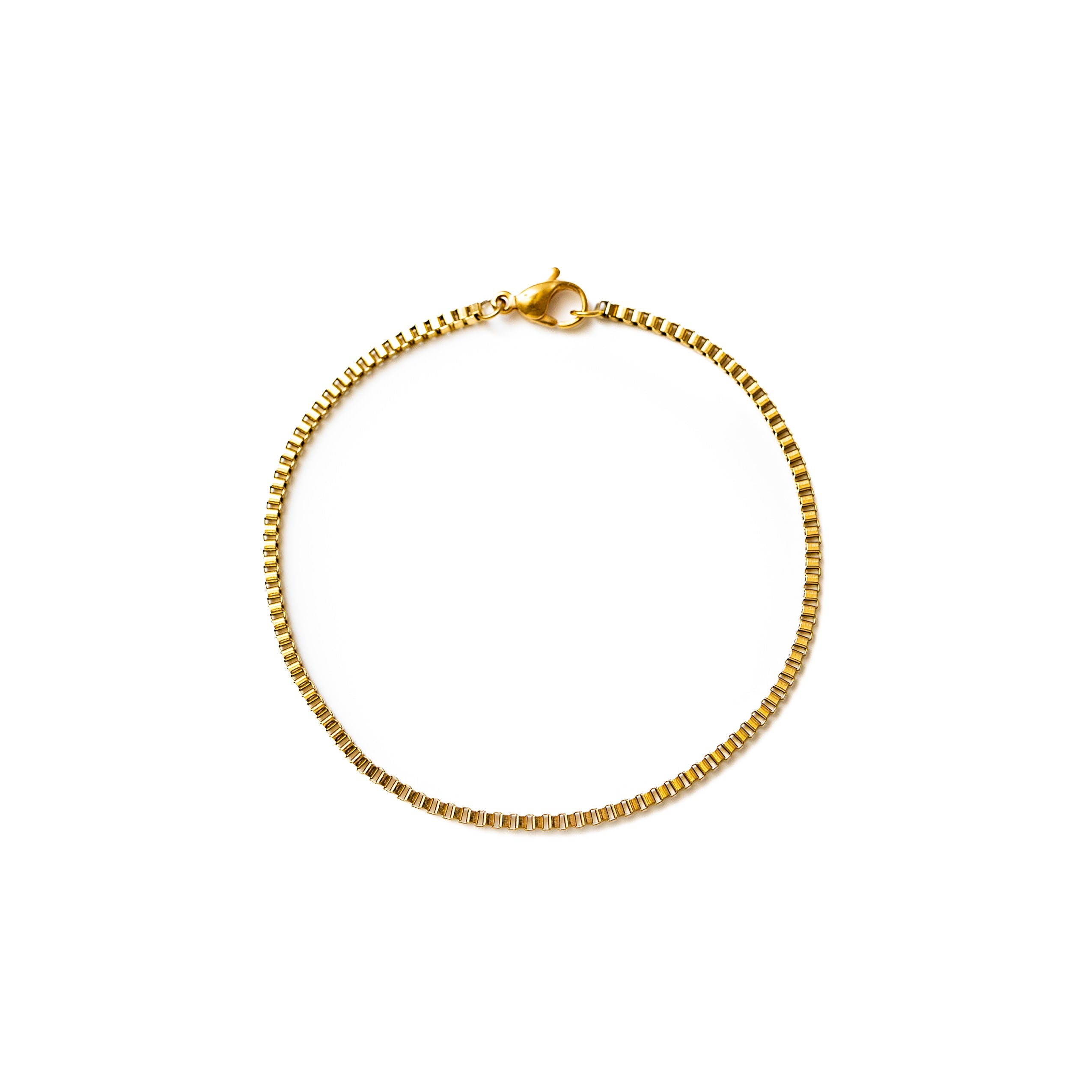 Box Bracelet (Gold) 3mm