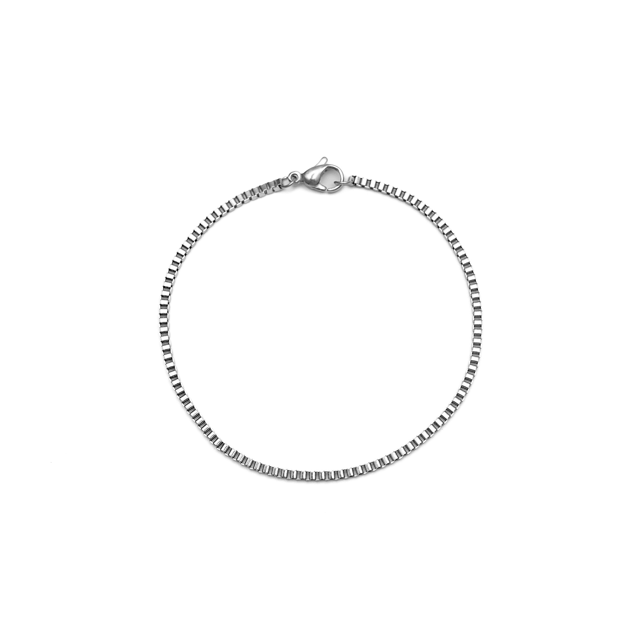 Box Bracelet (Silver) 3mm