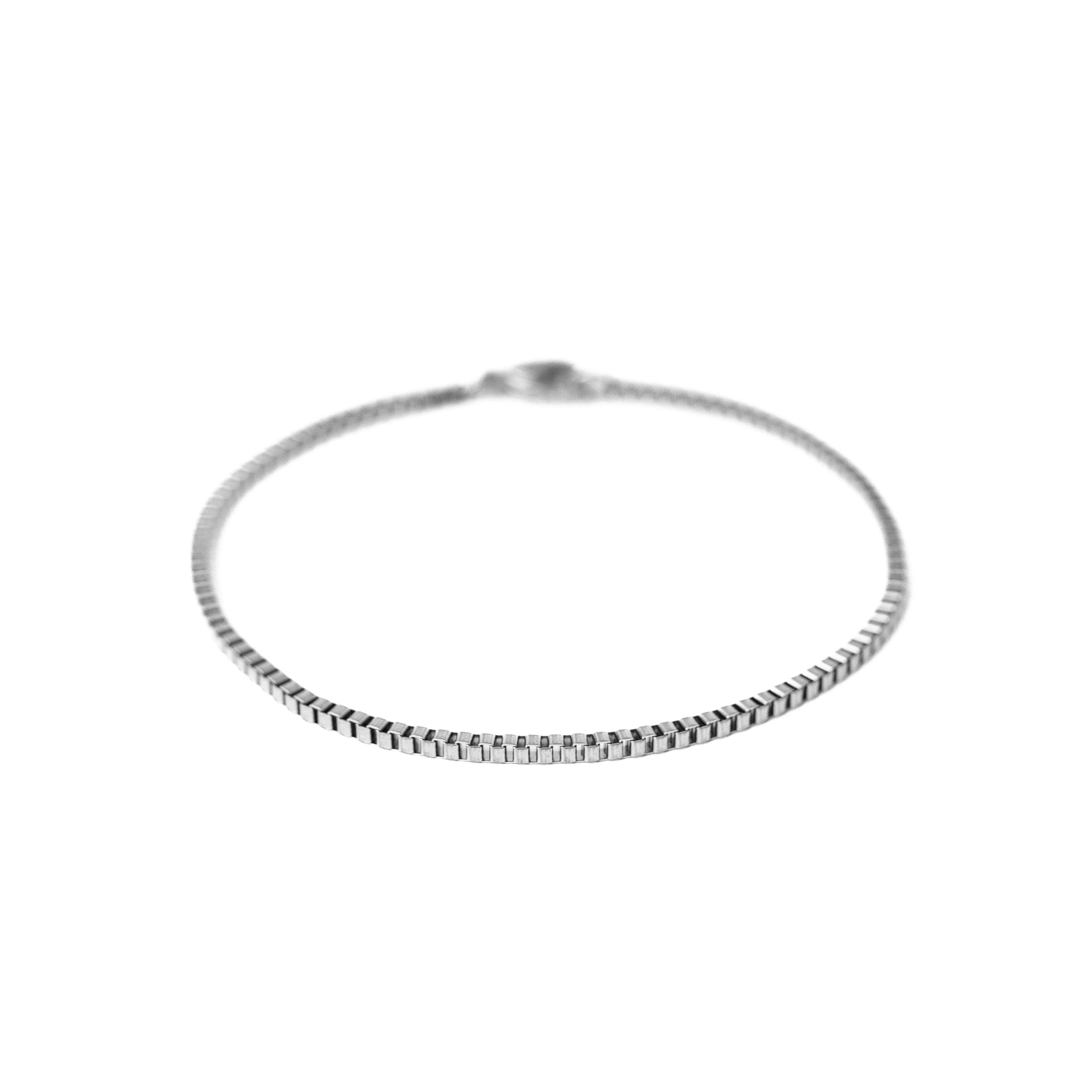 Box Bracelet (Silver) 3mm