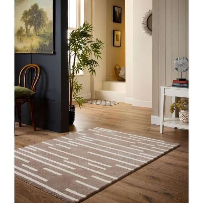 Broken Stripe Wool Rug