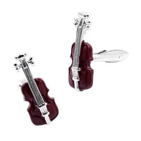 Brown Violin Cufflinks