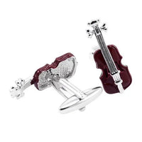 Brown Violin Cufflinks