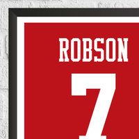 Bryan Robson Legend Stats Print
