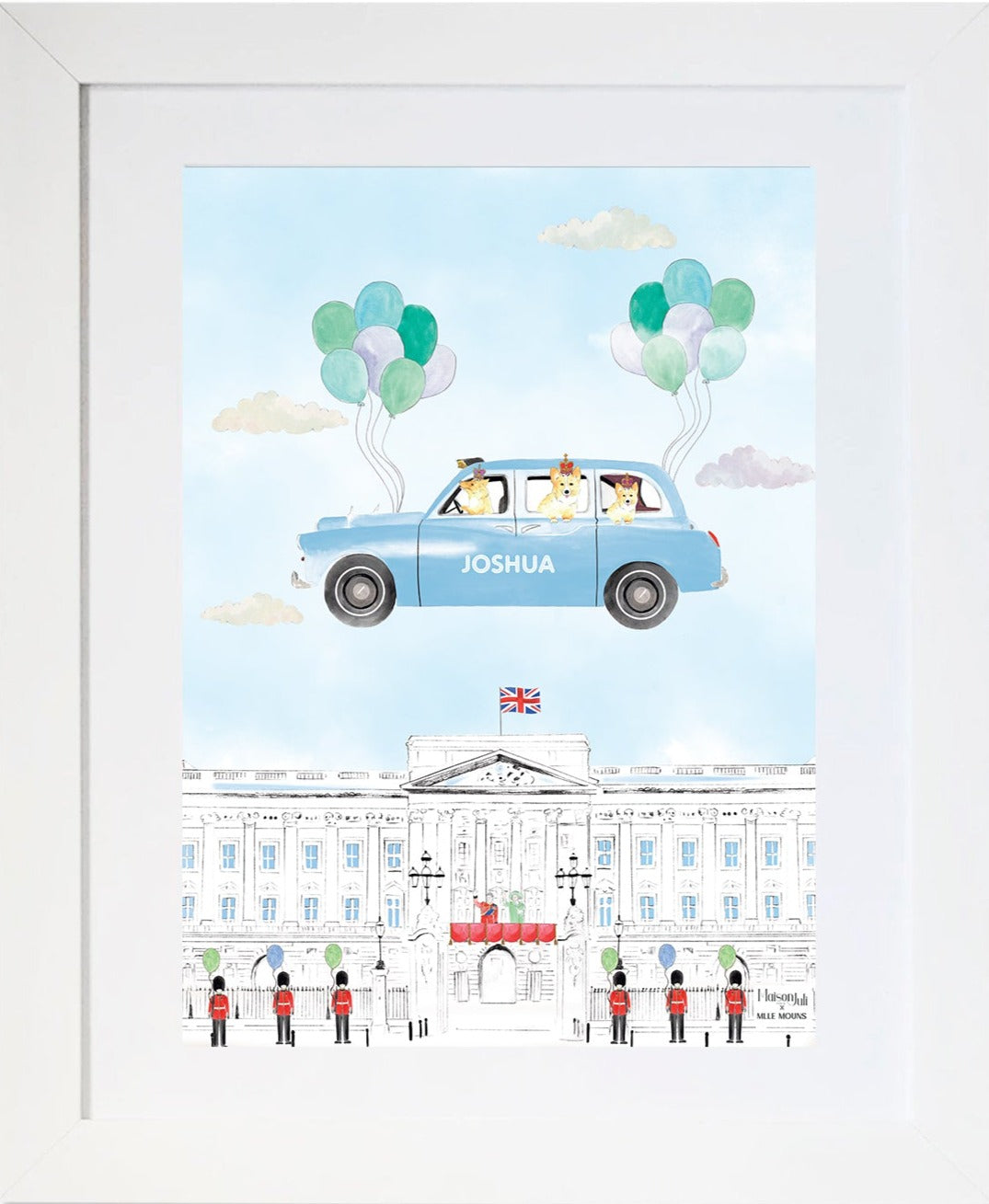 The Flying Blue Black Cab of London
