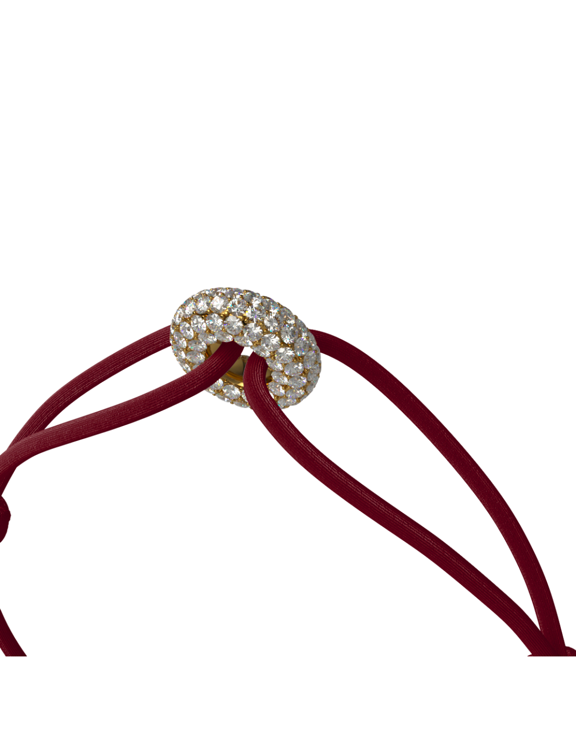 Mini Golden Soho Pavé Cord Bracelet
