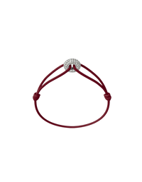 Mini Silver Soho Pavé Cord Bracelet