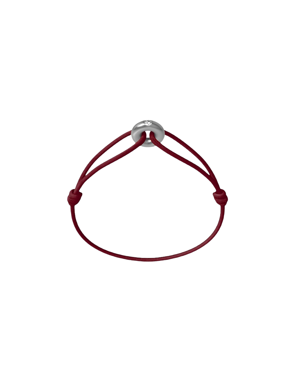 Mini Silver Soho Diamond Cord Bracelet