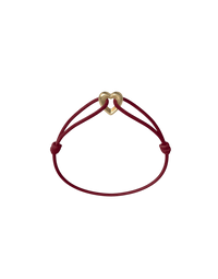 Golden Heart Cord Bracelet
