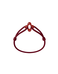 Red Clover Cord Bracelet