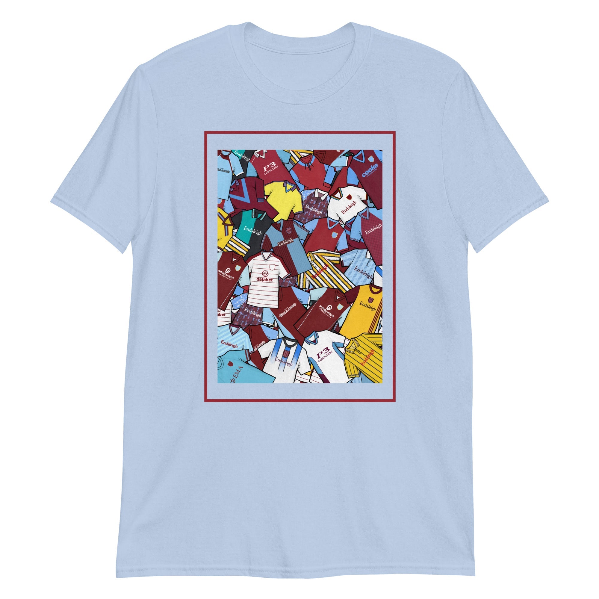 Burnley Classic Shirts Collage Retro Football Unisex T-Shirt