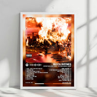 Busta Rhymes "E.L.E. (Extinction Level Event): The Final World Front" Album Cover Poster - with Complete Tracklist