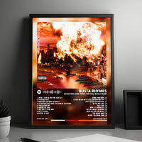 Busta Rhymes "E.L.E. (Extinction Level Event): The Final World Front" Album Cover Poster - with Complete Tracklist