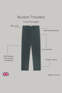 Buxton Trouser - Grey Bungee