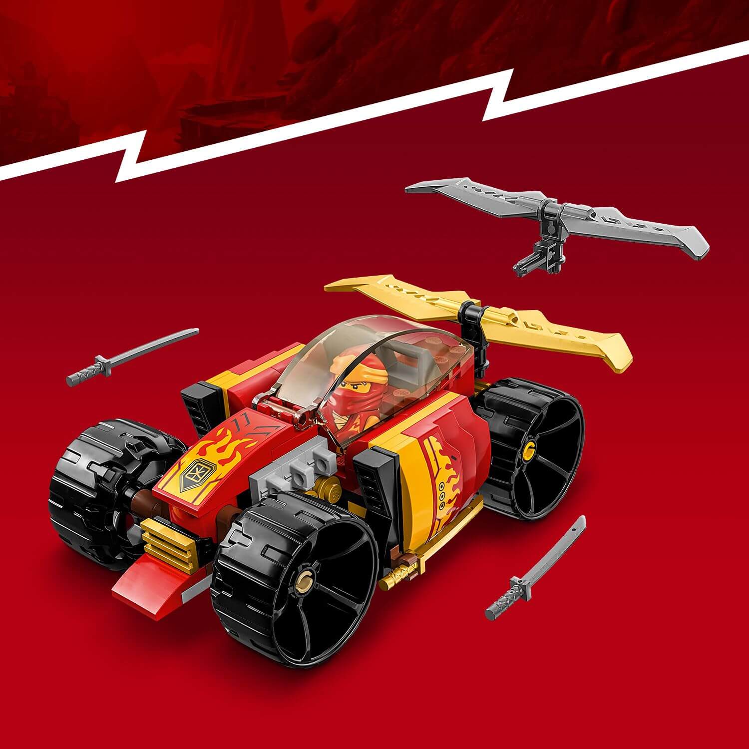 Lego Ninjago 71780 Kai’s Ninja Race Car EVO for Children Ages 6 and Up