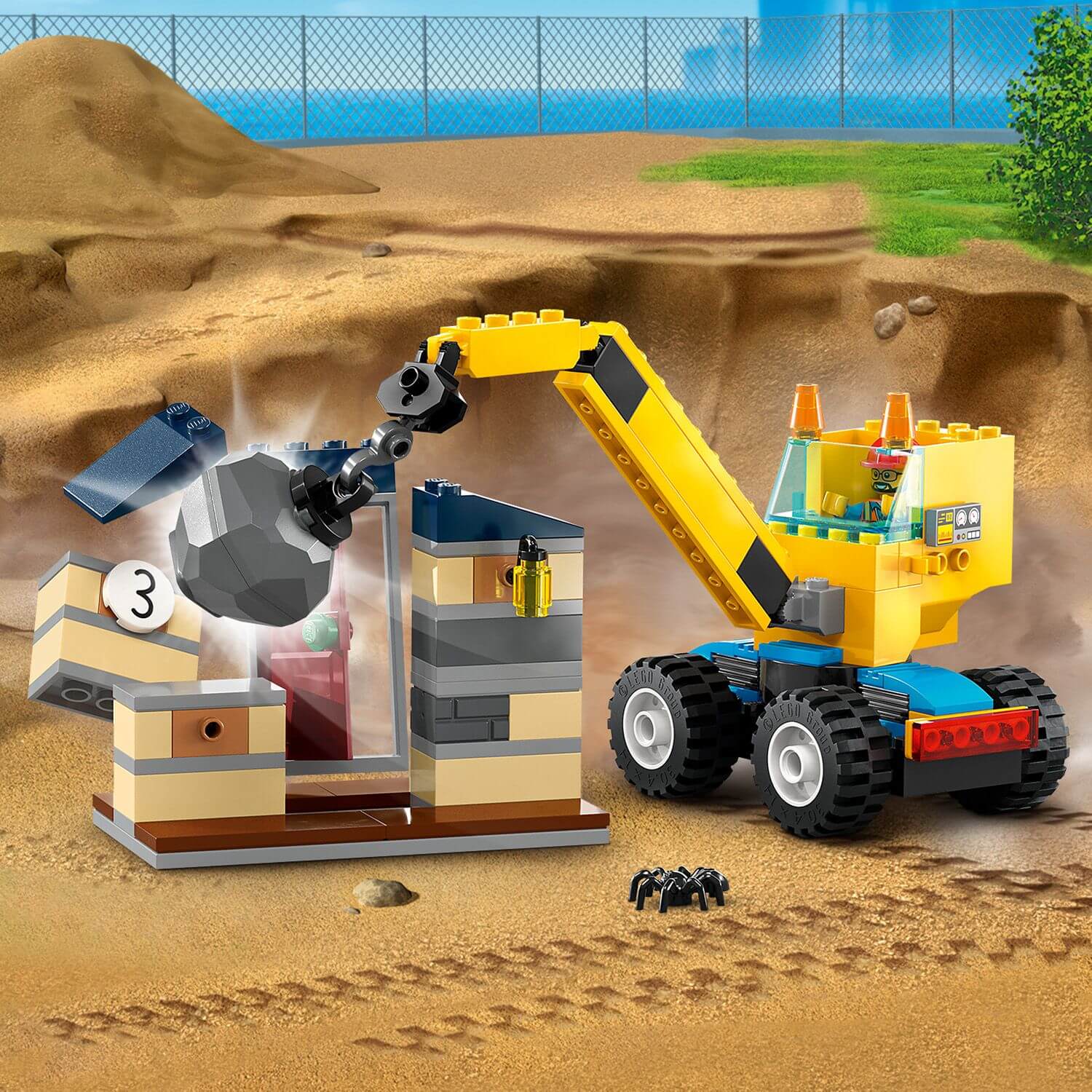 Lego City 60391 Construction Trucks & Wrecking Ball Crane for Ages 4+