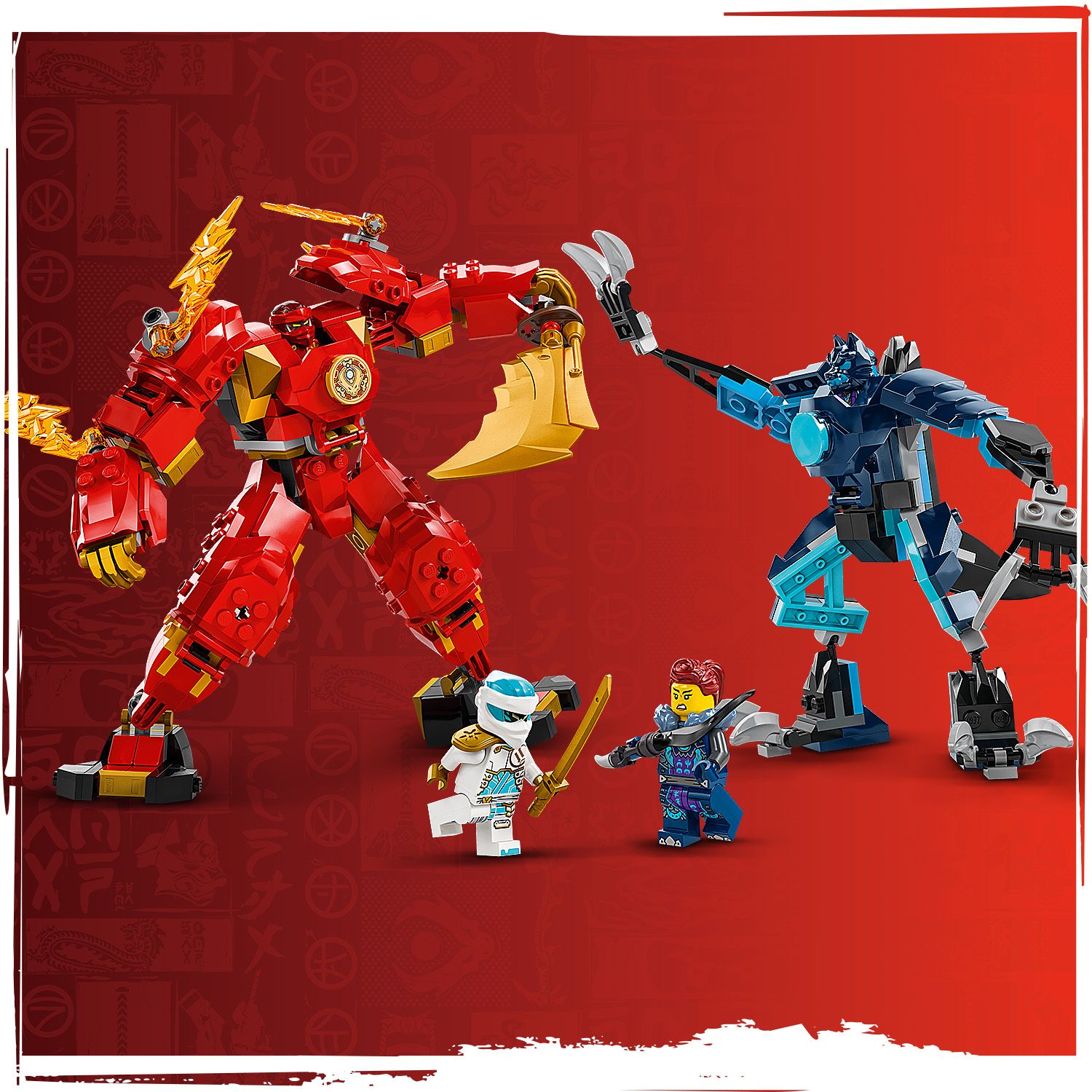 Lego Ninjago 71808 Kai's Elemental Fire Mech Playset for Ages 7 and Up