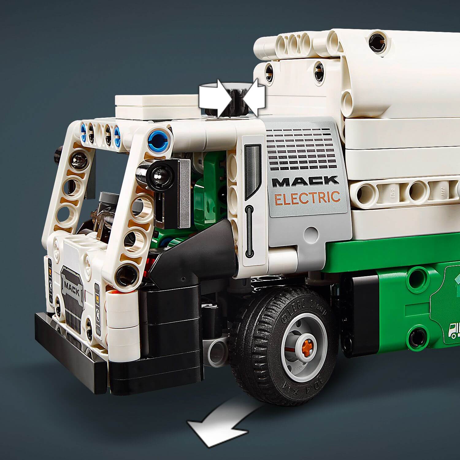 Lego Technic 42167 Mack Electric Garbage Truck Model for Ages 8 and Up