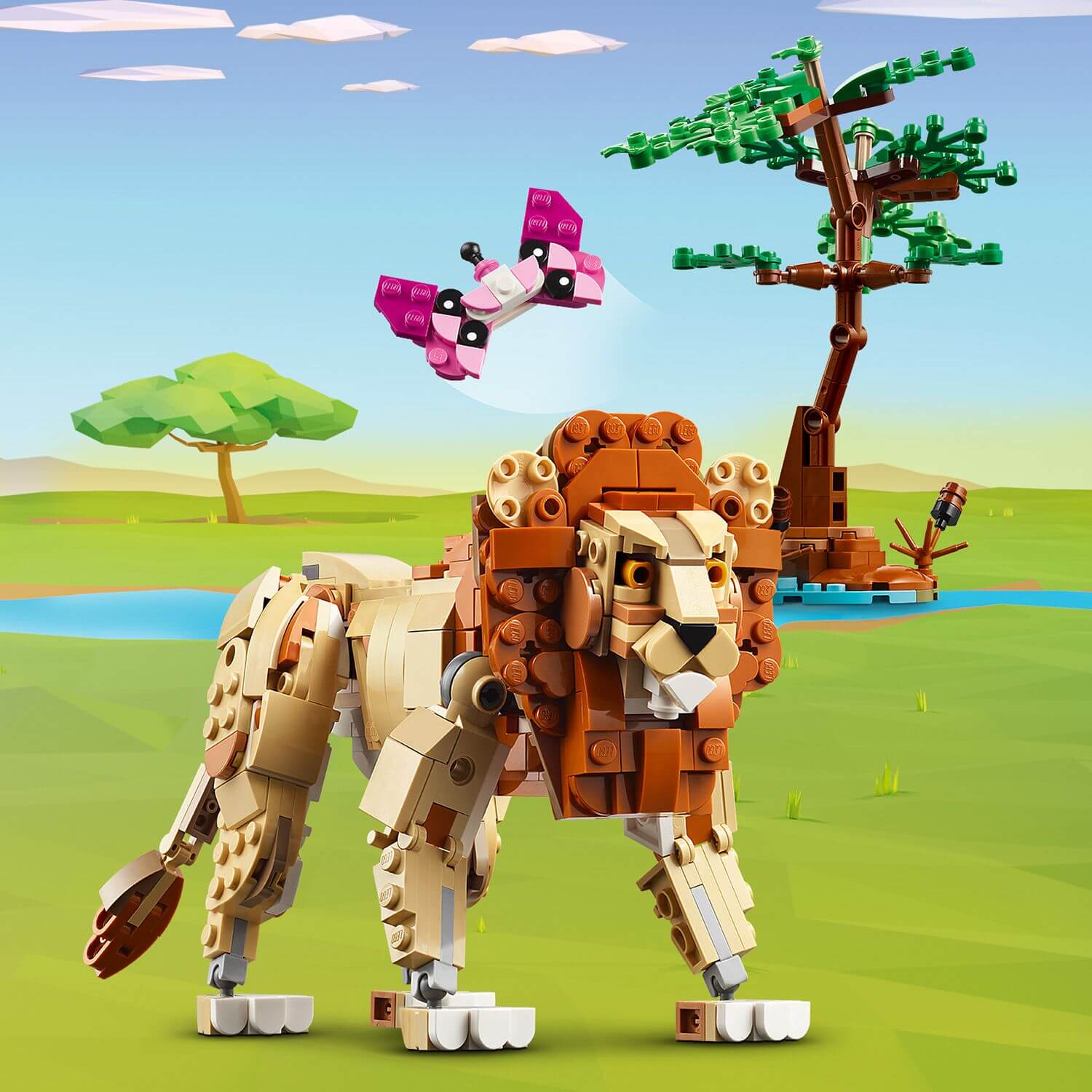 Lego Creator 3 in 1 31150 Wild Safari Animals Playset for Ages 9 & Up