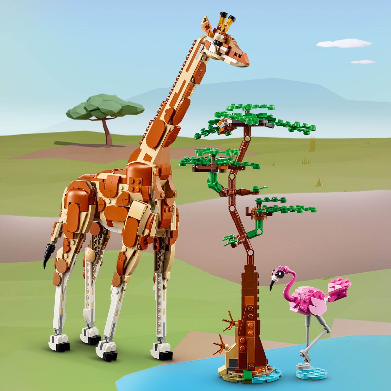 Lego Creator 3 in 1 31150 Wild Safari Animals Playset for Ages 9 & Up