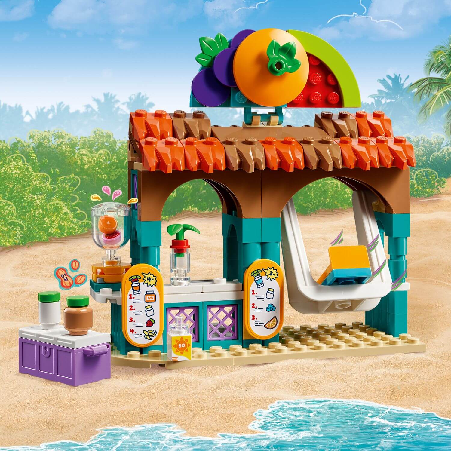 Lego Friends 42625 Beach Smoothie Stand Toy Playset for Ages 6 and Up