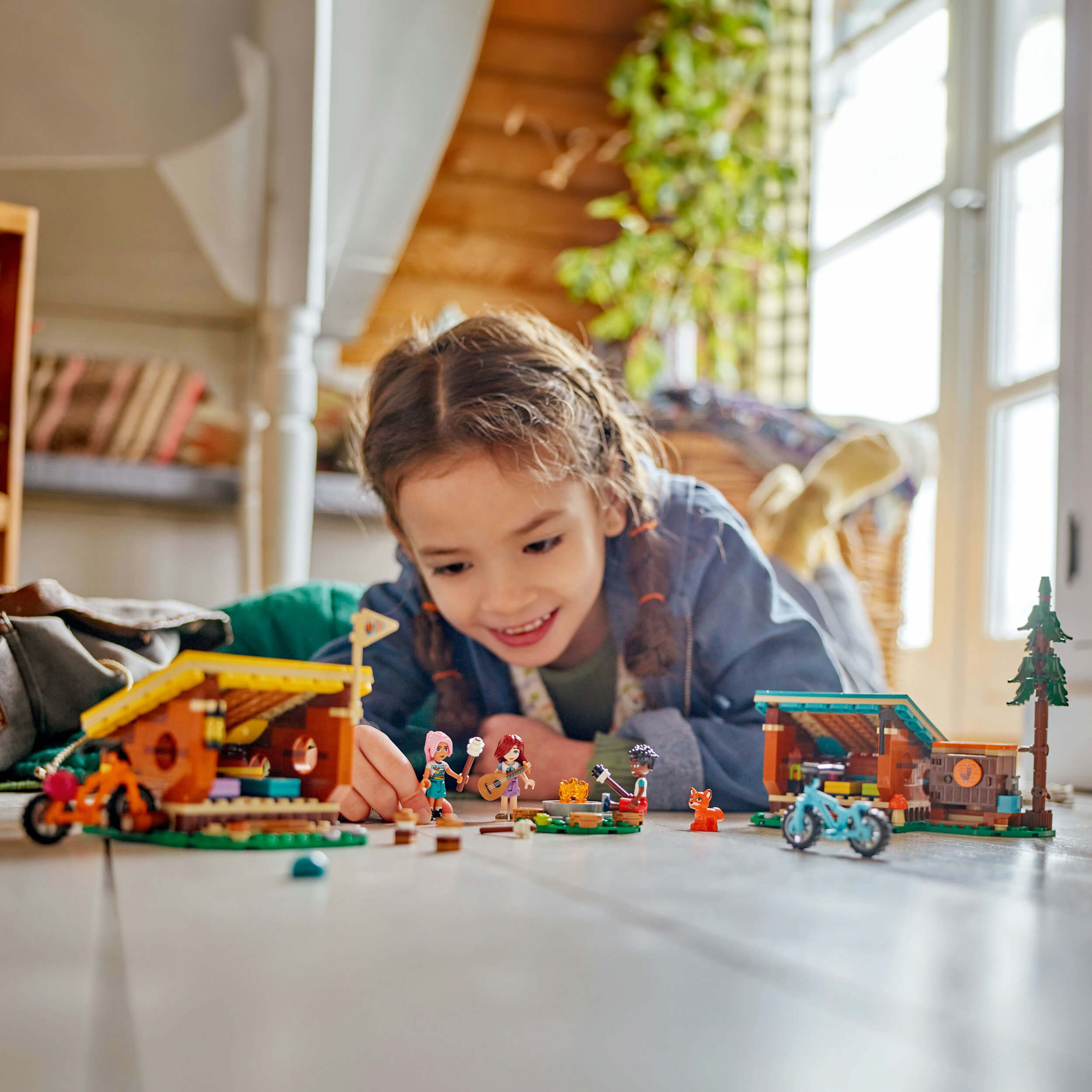 Lego Friends 42624 Adventure Camp Cosy Cabins Playset for Ages 7 & Up