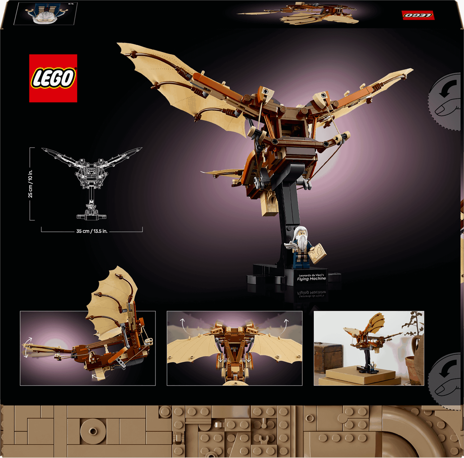 Lego Icons 10363 Leonardo da Vinci's Flying Machine for Adults Age 18+