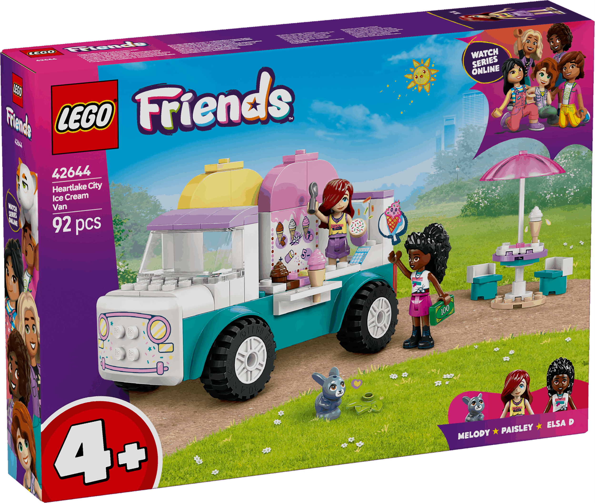 Lego Friends 42644 Heartlake City Ice Cream Truck Playset for Ages 4+