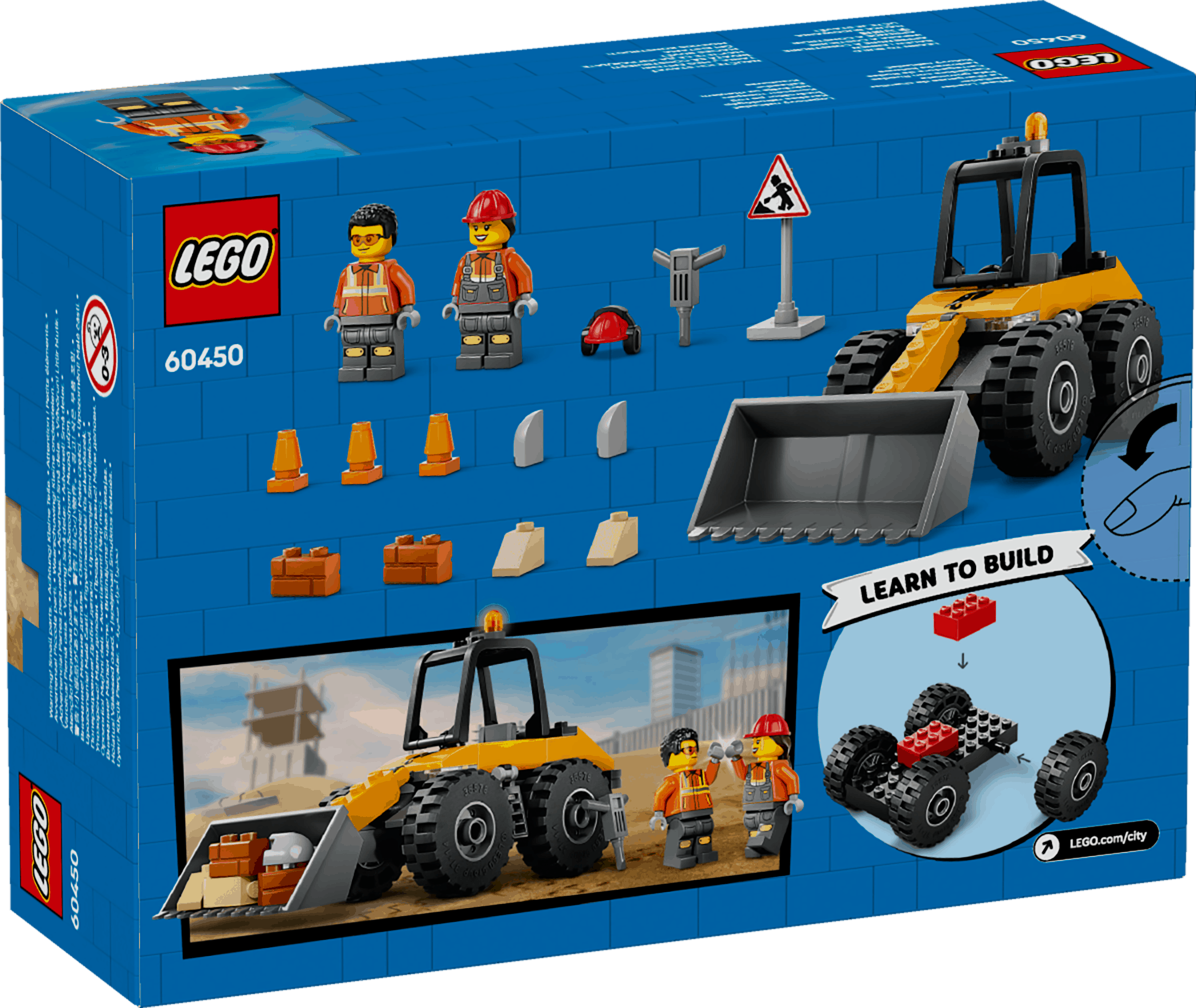 Lego City 60450 Yellow Construction Wheel Loader Playset for Ages 4+