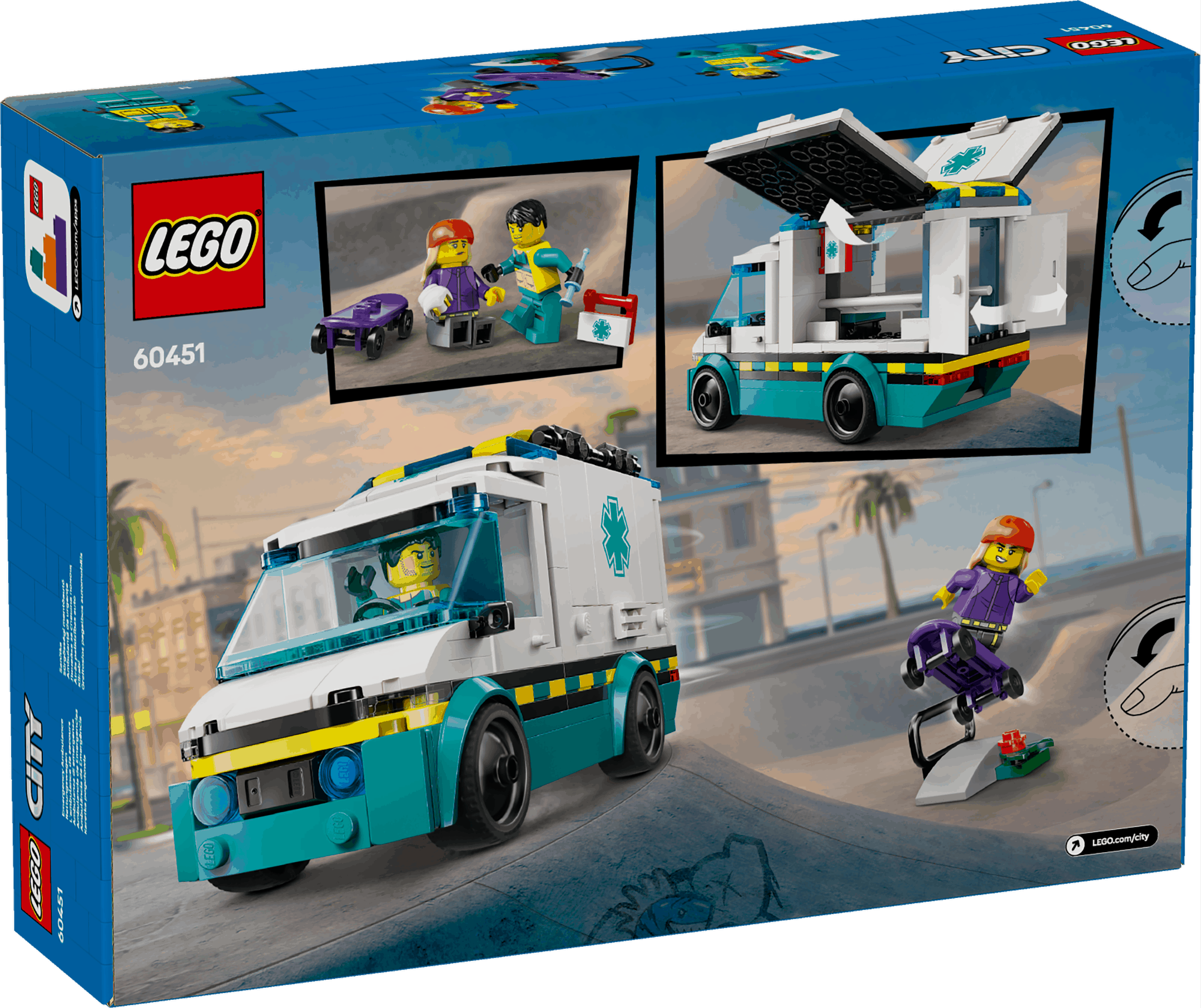 Lego City 60451 Emergency Ambulance Playset for Ages 5 and Up