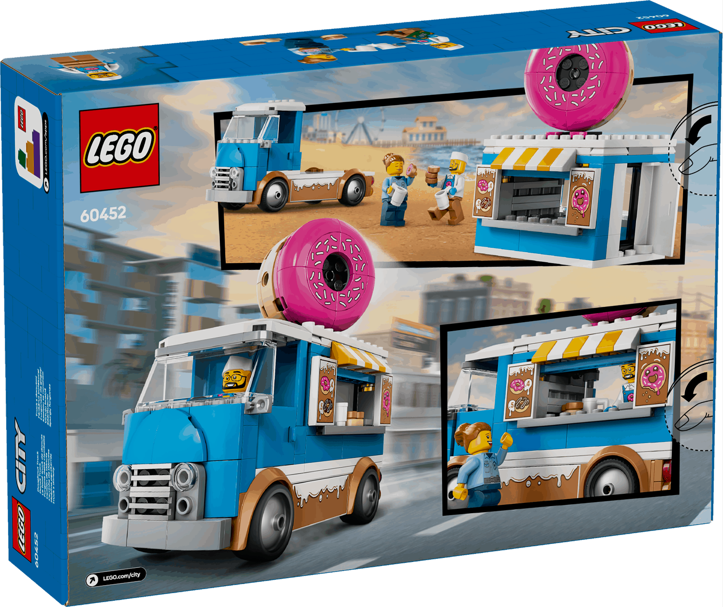 Lego City 60452 Doughnut Truck Buildable Toy Playset for Ages 5 and Up