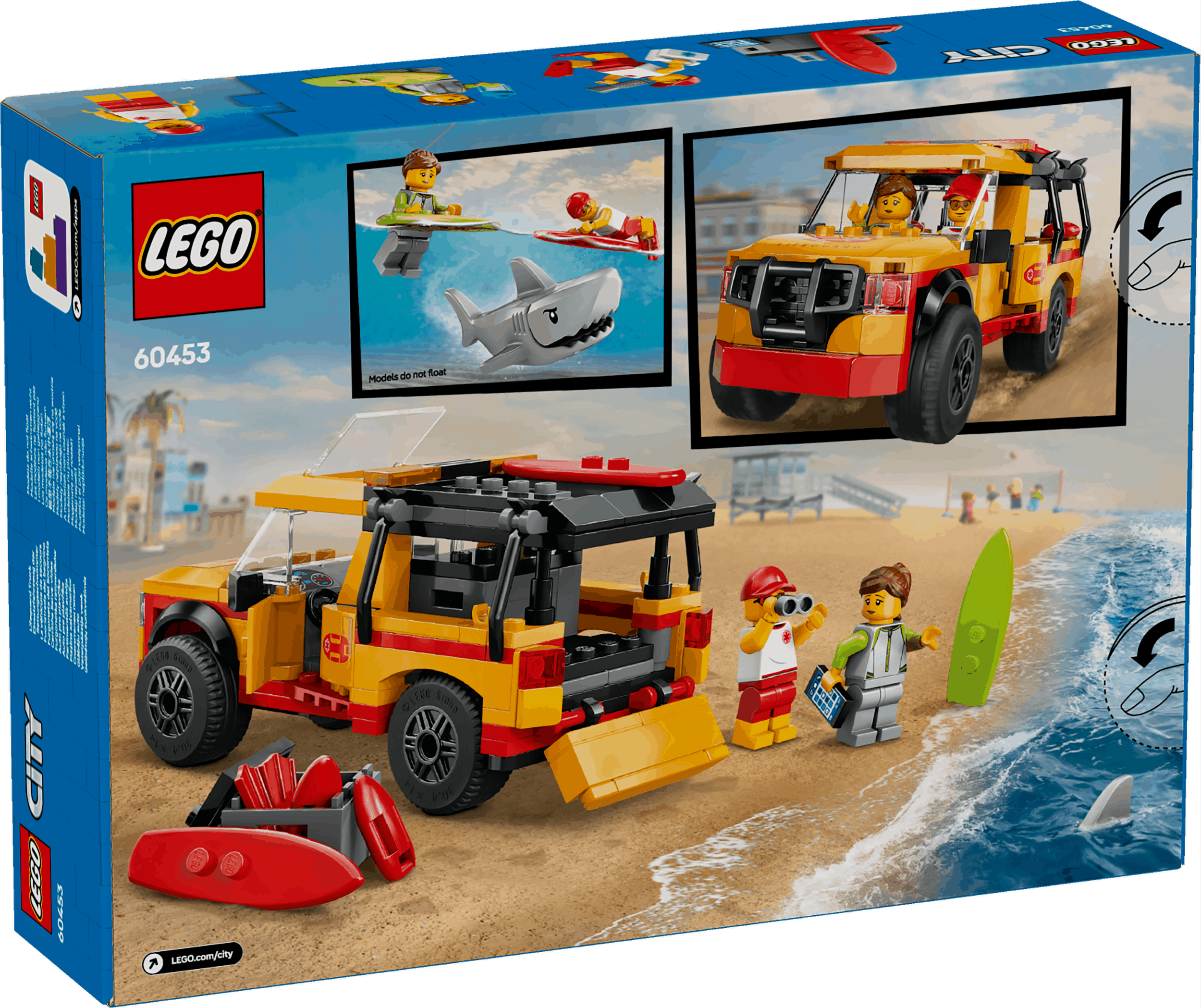 Lego City 60453 Lifeguard Beach Rescue Truck Playset for Ages 6 and Up