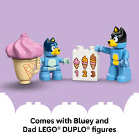 Lego Duplo Bluey 10458 Ice Cream Trip with Bluey for Toddlers Ages 2+