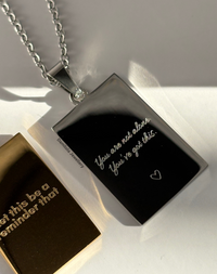 ‘You are not alone’ Necklace - Gold/Silver - Double Sided