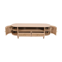 Chester Cane And Wood 2 Drawers TV Cabinet