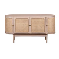Chester Cane And Wood 4 Doors Sideboard
