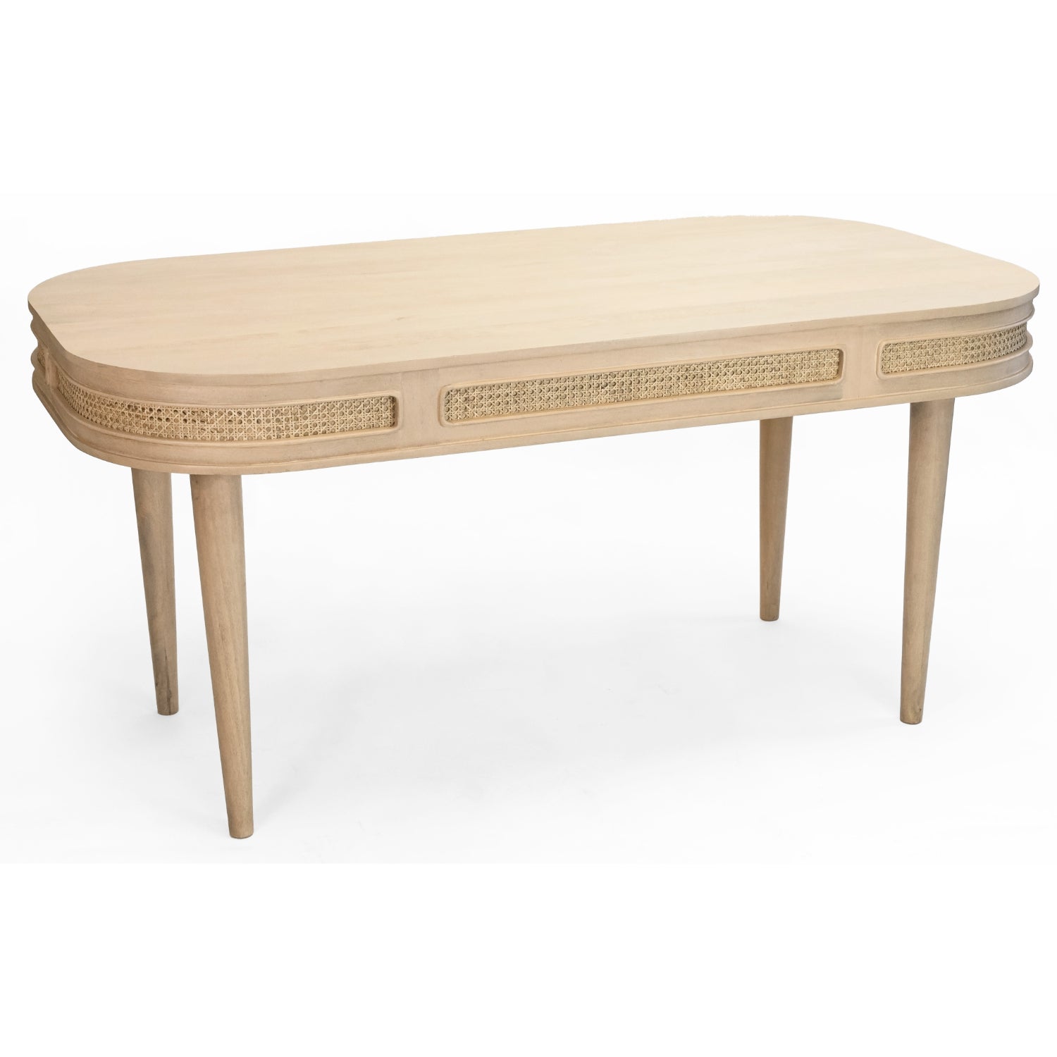 Chester Cane And Wood Dining Table