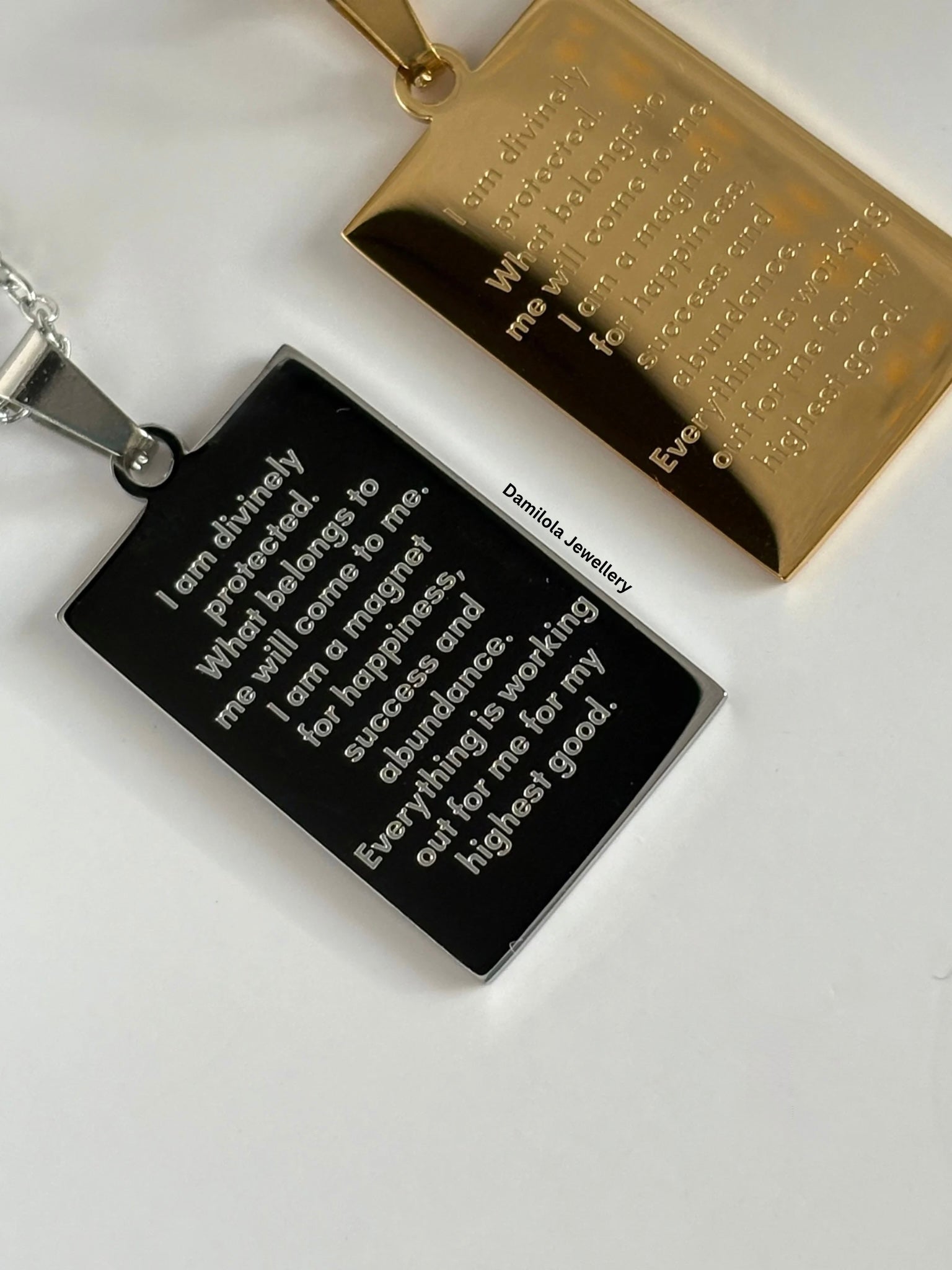 ‘I AM’ Protection&Manifestation Necklace - Gold/Silver - Double Sided