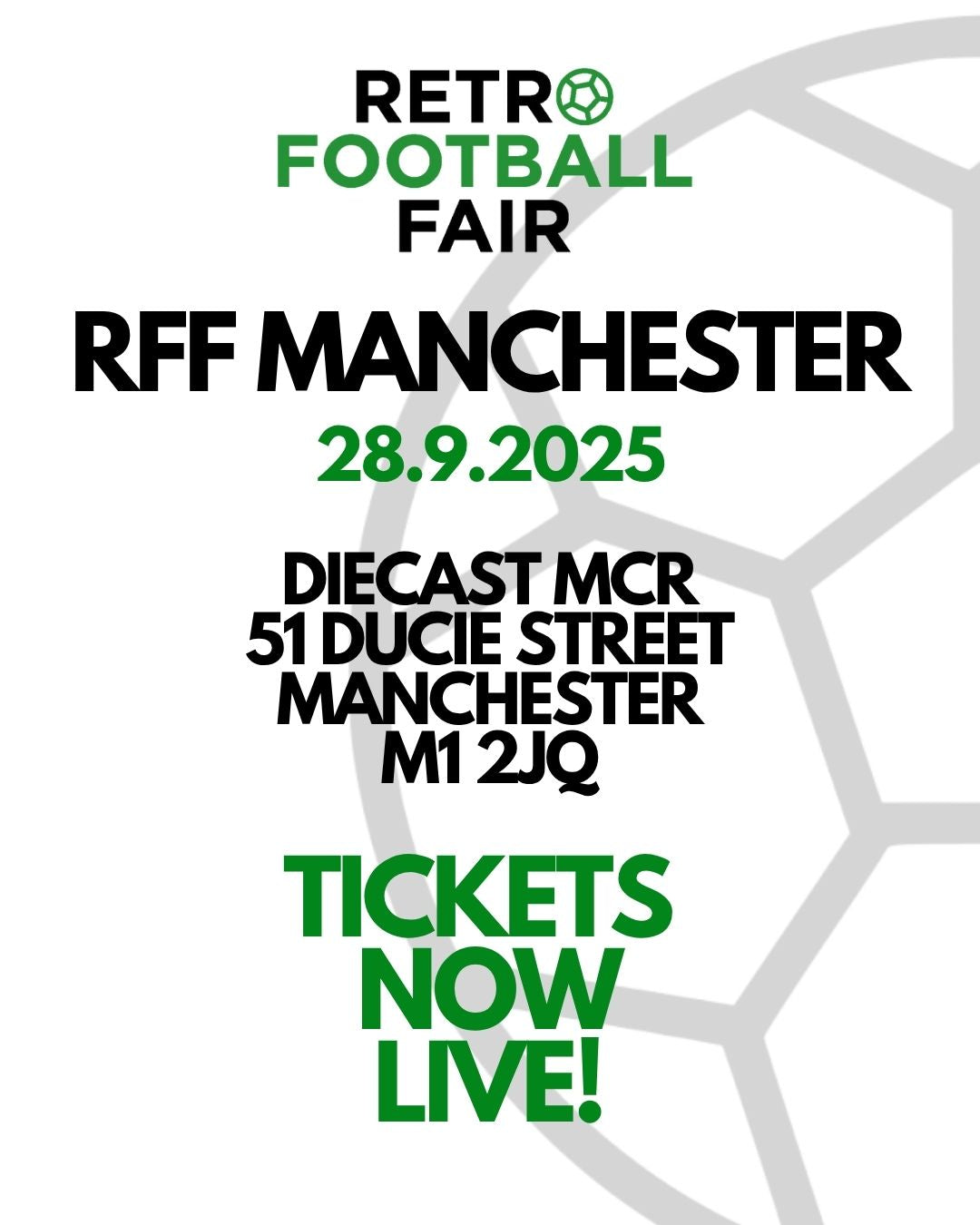 Retro Football Fair 2025 Manchester Ticket