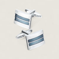 Classic Indigo Enamel Cufflinks