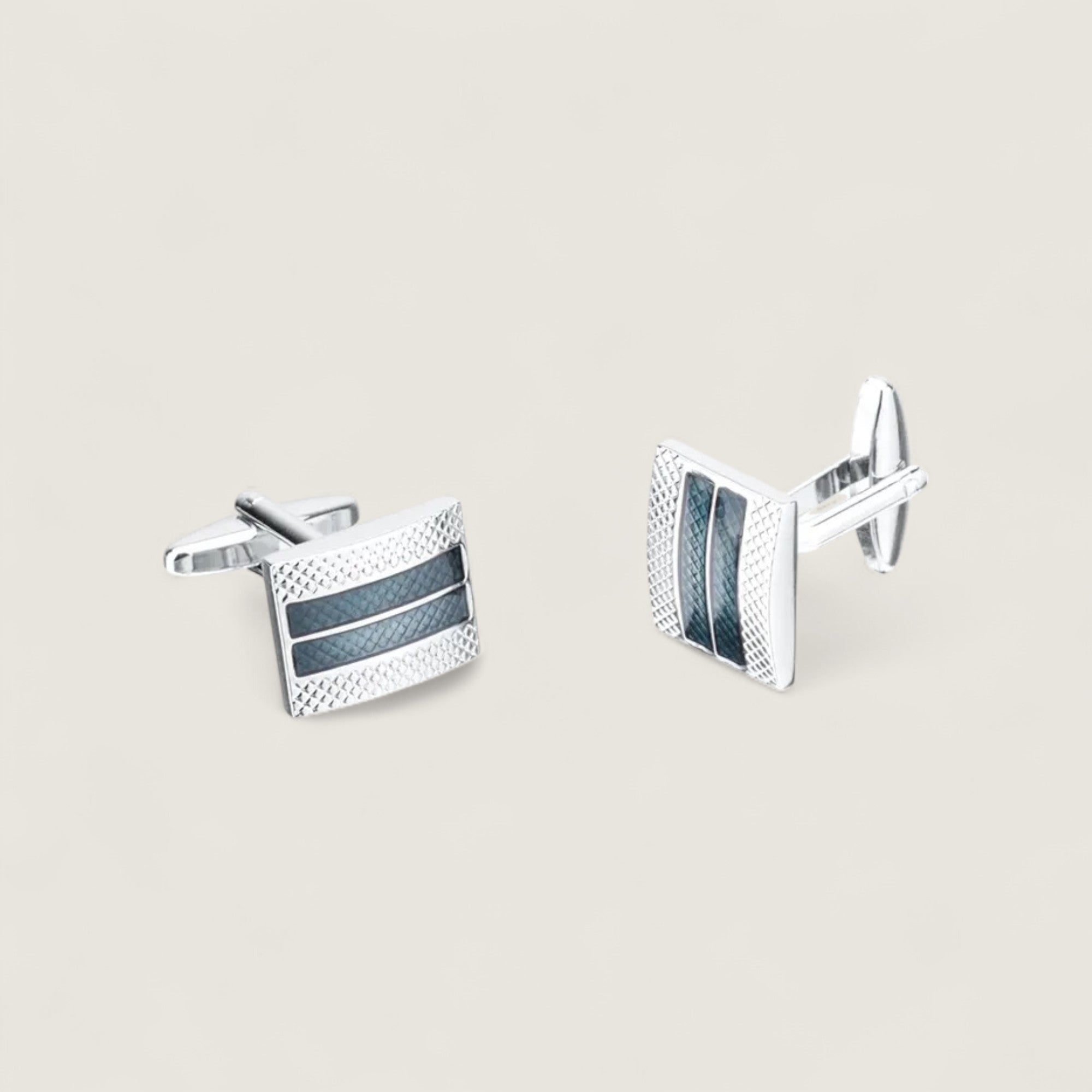 Classic Indigo Enamel Cufflinks