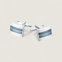 Classic Indigo Enamel Cufflinks