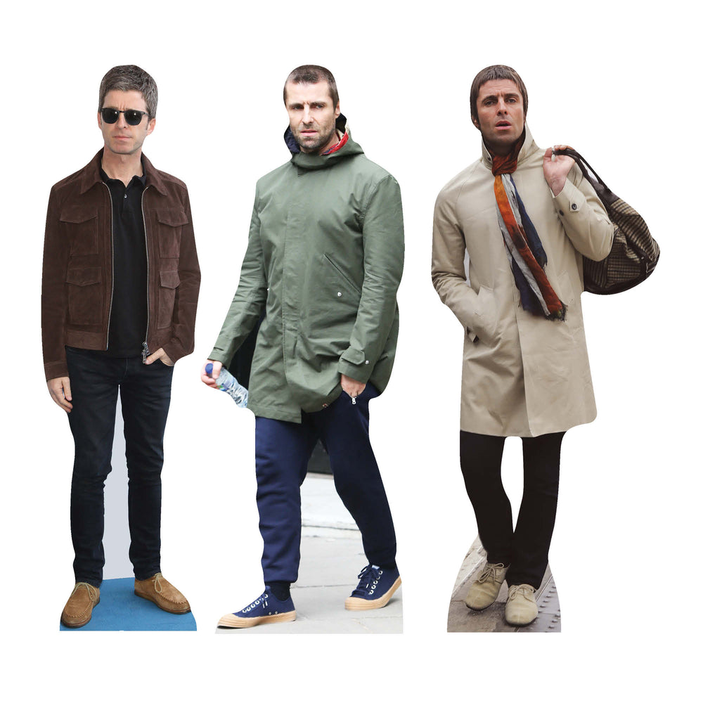 CS1197 Liam and Noel Gallagher Shelftop Cutout Pack Cardboard Cut Out Height 30cm